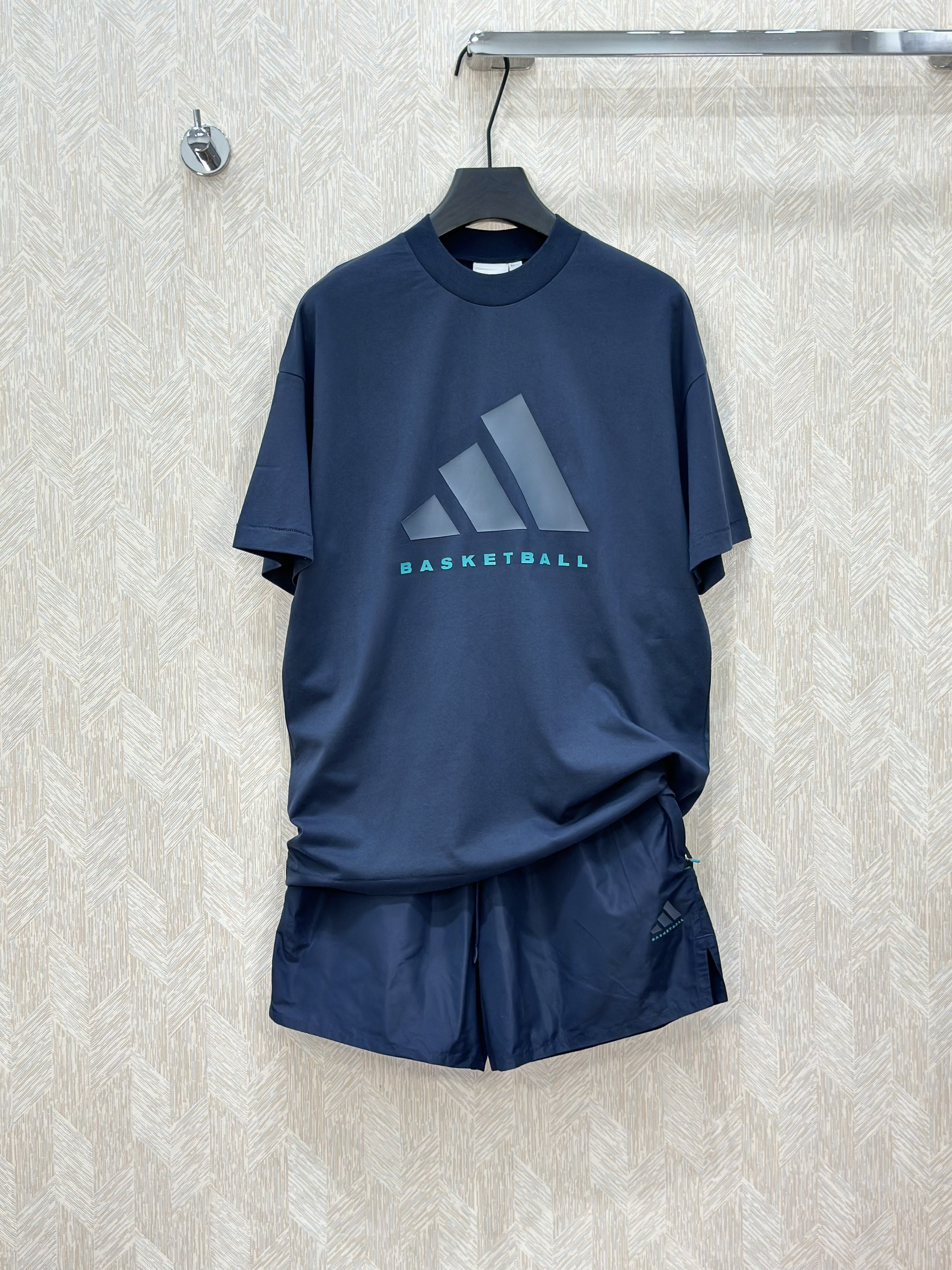 Bộ, Set hè Adidas Basketball logo 3 sọc basic Like Auth on web VTN
